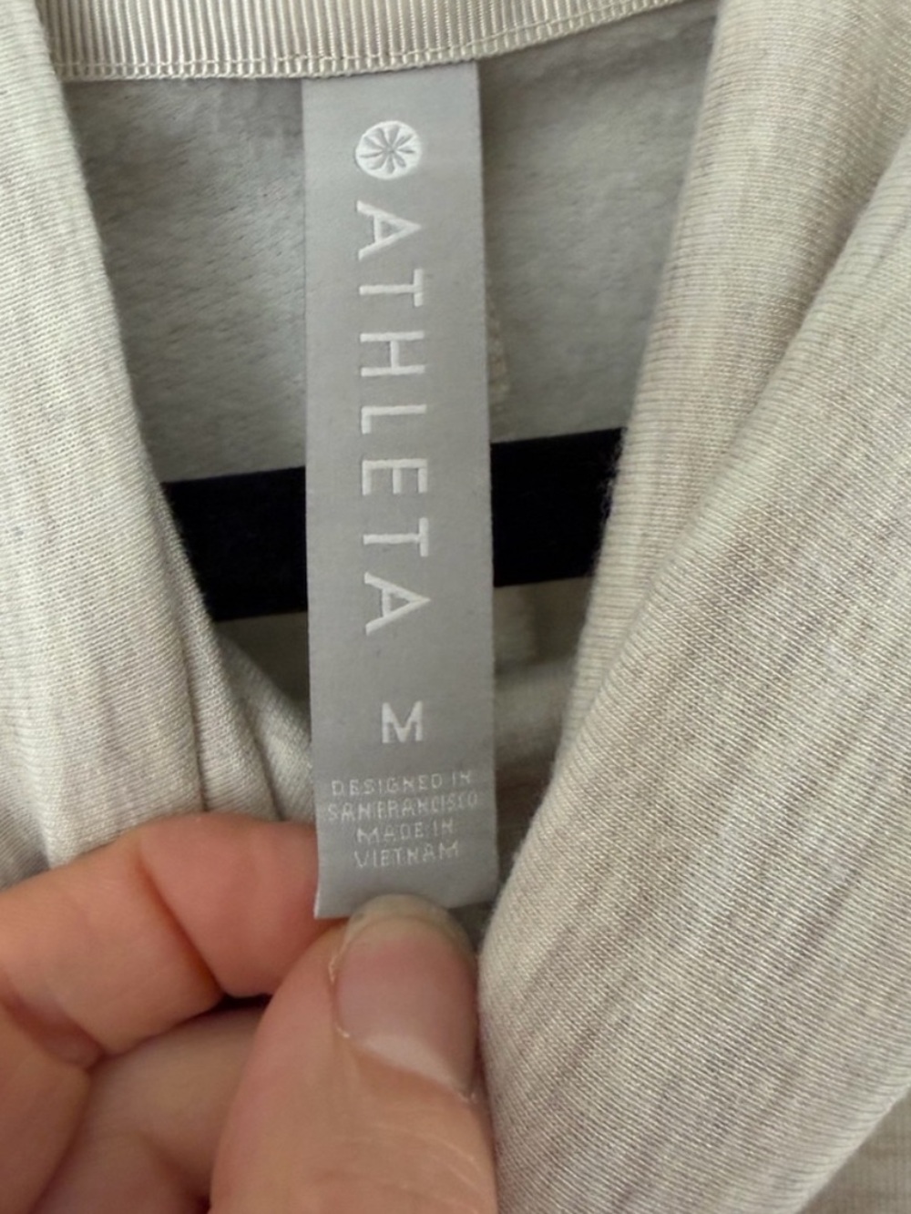 Athleta Gray Oversized Dolman Turtleneck Sweatshirt | Draped Hem | M - Picture 5 of 6